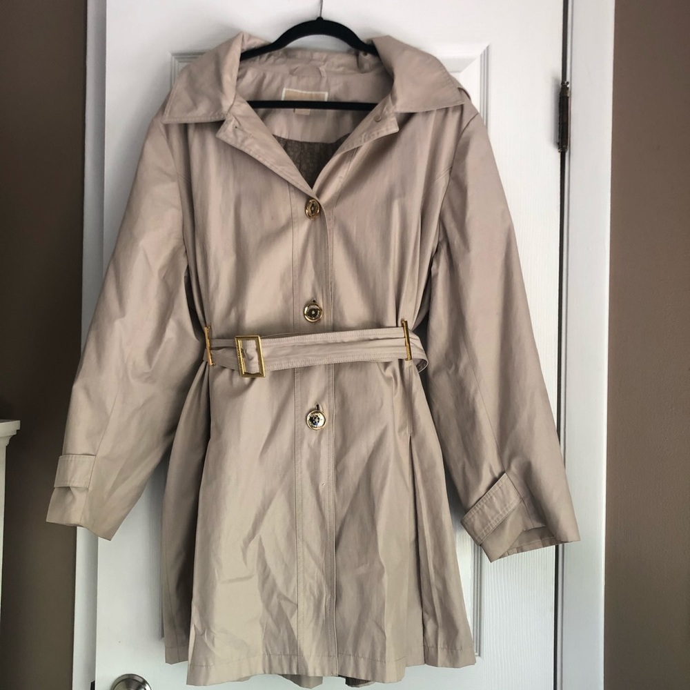 Michael Kors plus size trench coat